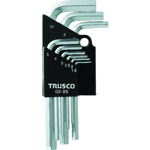 【TRUSCO】ＴＲＵＳＣＯ　六角棒レンチセット　９本組